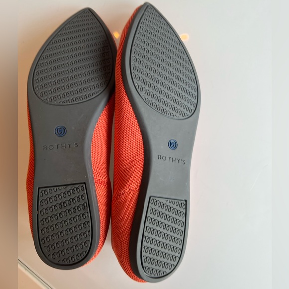 Rothy’s Persimmon Pointy Tow Flats - Picture 5 of 8